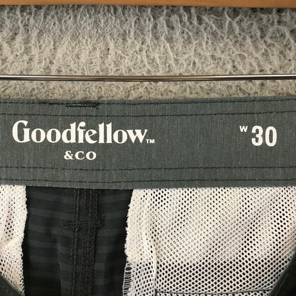 New Goodfellow & Co 19" Hybrid Shorts Mens Size 30 Striped Stretch - Picture 3 of 9